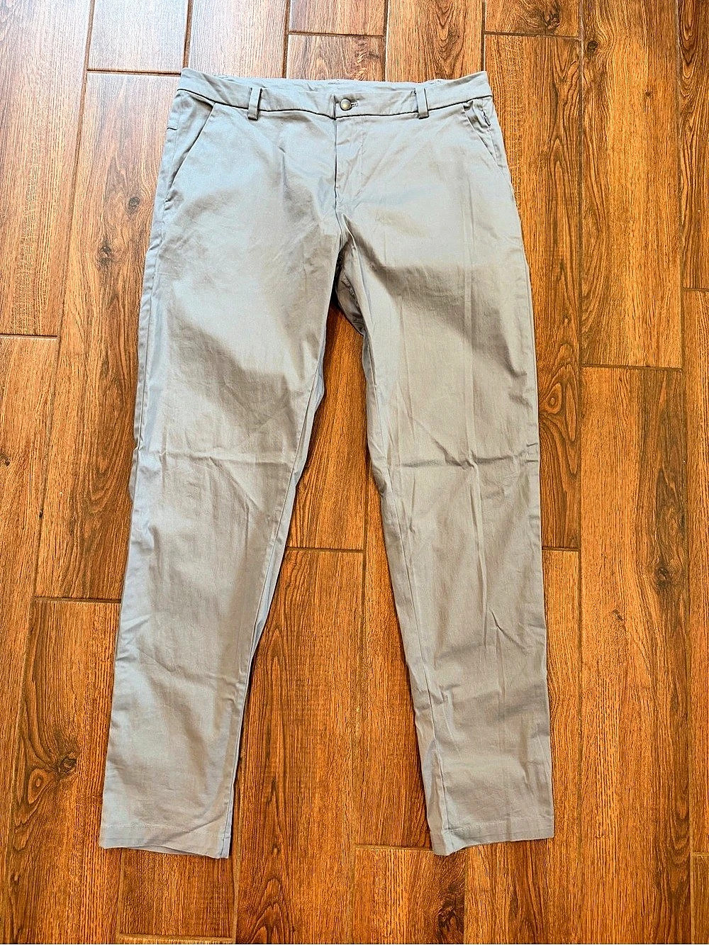 Lululemon Commission Pant Classic Gray Straight Leg Waist 36x34